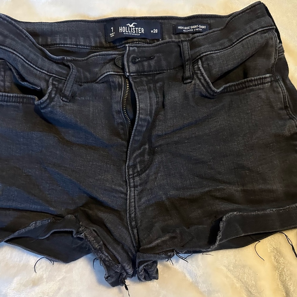 Hollister Women's Black Jean Shorts